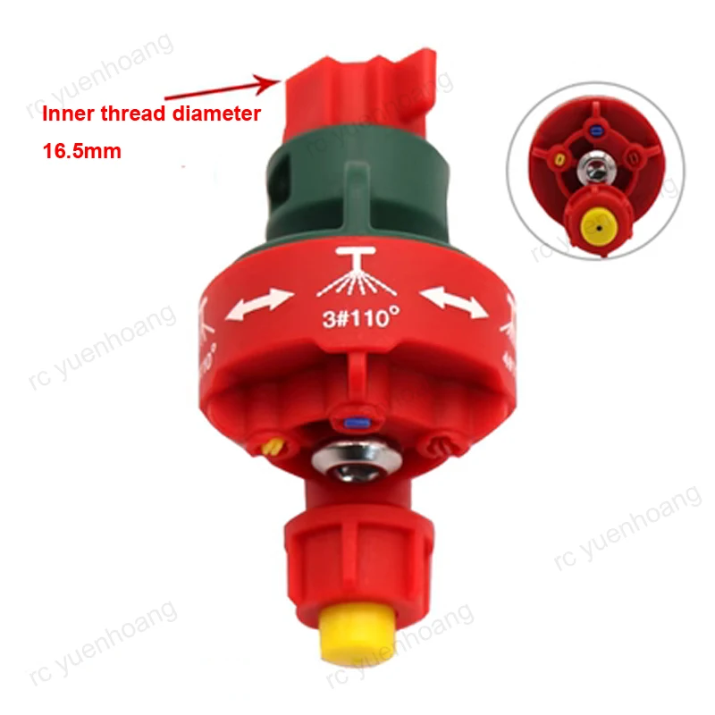 2PCS RC Agricultural Plant Protection Machine Sprayer Rotary Sprinkler Head Card Cap High Pressure Flat Fan Atomizing Nozzle