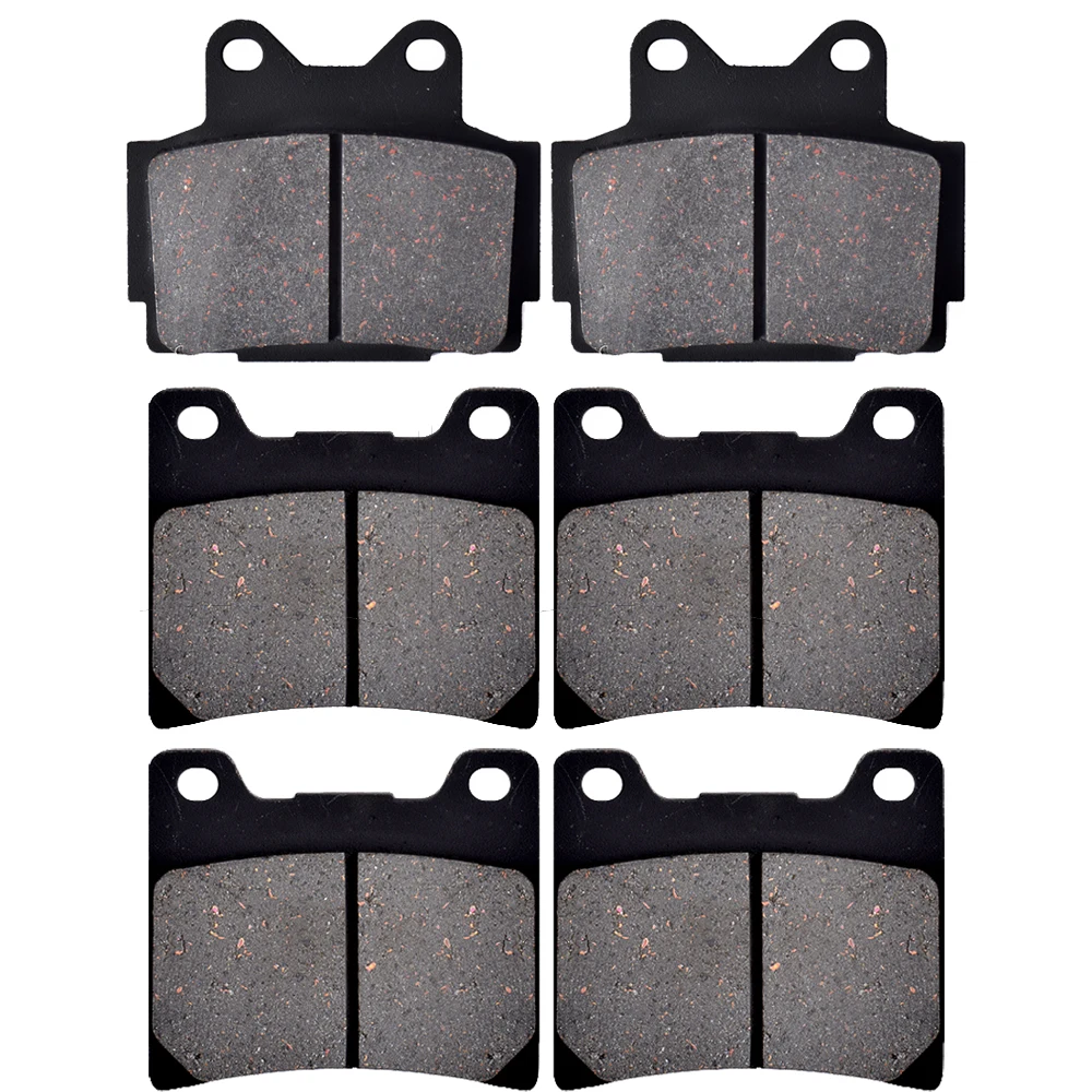 Pastilhas de freio para motocicleta, discos traseiros e dianteiros para yamaha fz 400 n (ikf/46k/33m)/rz 500/rd 500 lc/rvz 500 r (51x) 1985