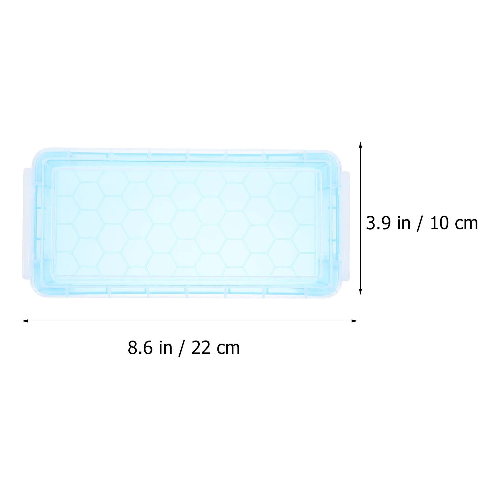 

4Pcs Pencil Case Lightweight Durable Tear Resistant Plastic Material Transparent Suitable for Students Art Design Pen Box