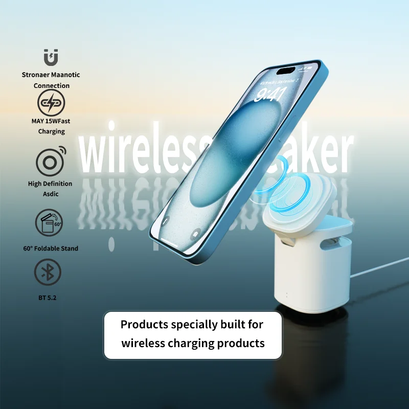 

Pw20 multifunction wireless charger for desktop, earbuds, phone charger station, night light, lamp stand, new, 2024