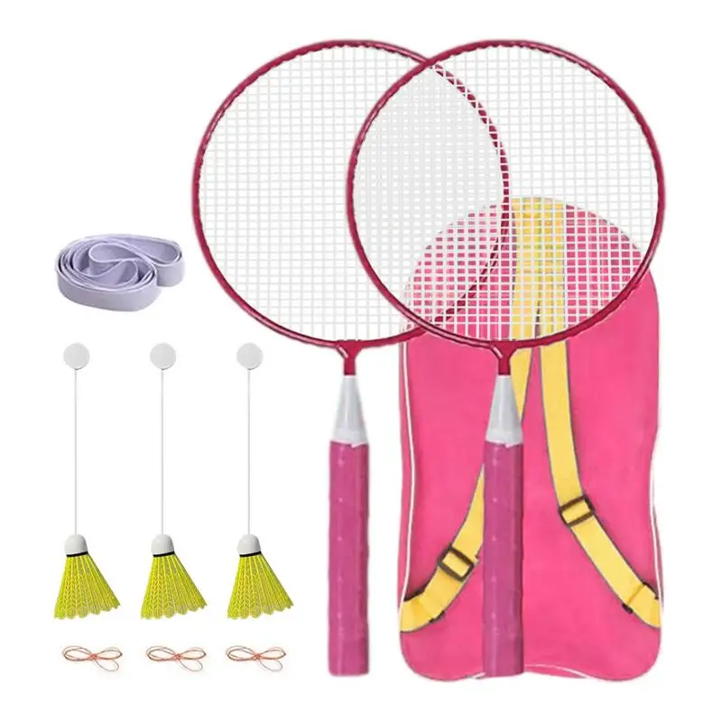 

Elastic Badminton Trainer Set Badminton Training Portable Solo Equipment Shuttlecocks Racquet Sports Set Badminton Solo Trainer