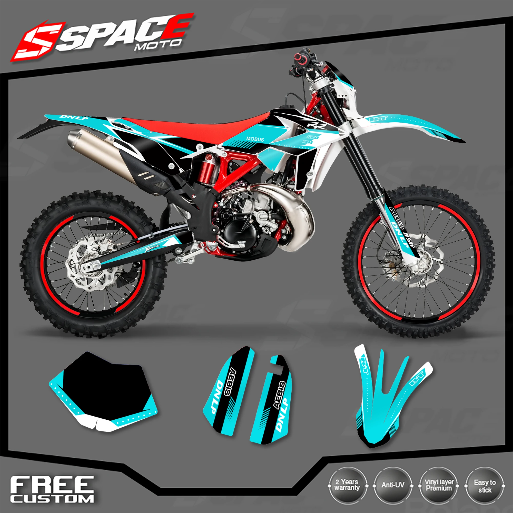 

SPACE Custom Motorcycle Graphics Background Decal for Beta 250 300 RR 2018 2019 18-19 Enduro Stickers Kits 10