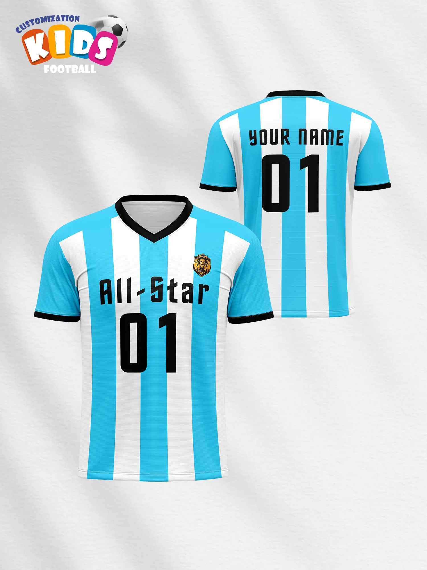 

Детская спортивная футболка с V-образным вырезом на заказ с именем и номером, быстросохнущая, стильная, с технологией термосублимации, для повседневной носки, 2026 год