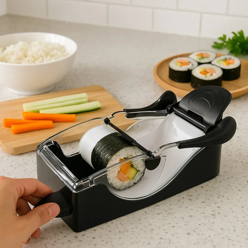 Sushi Tool DIY Sushi Roll Machine Sushi Maker Roller Equipment Seaweed Wrapped Rice and Vegetable Roll Kitchen Workers