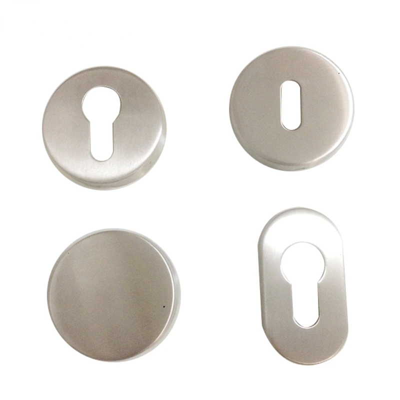 مقبض رافعة الورد مع مسامير ، 304 الفولاذ المقاوم للصدأ ، الجولة ، الملف الشخصي اليورو ، اسطوانة ، ثقب OB ، الكمبيوتر #1