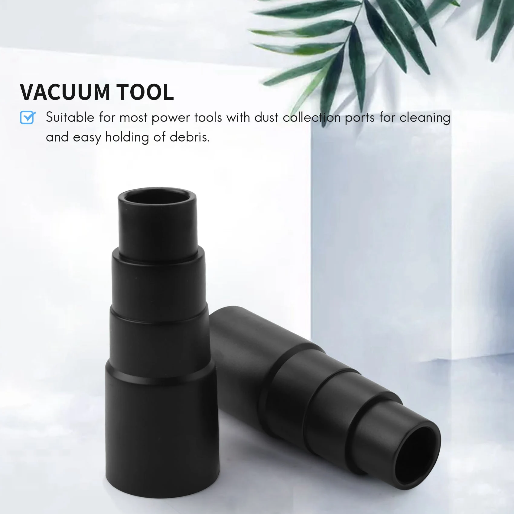2Pcs Wet/Dry Vacuum Universal Tool Adapter Designed to Fit More Vacuums and Attachments