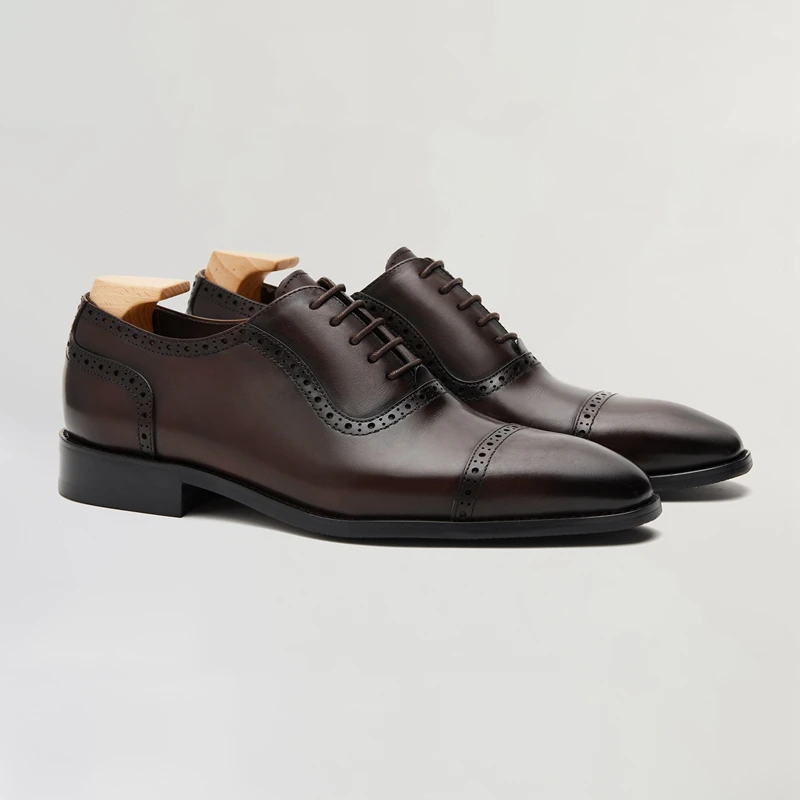 Men's Handmade Leather Shoes Oxford Style Men's Business Formal Shoes