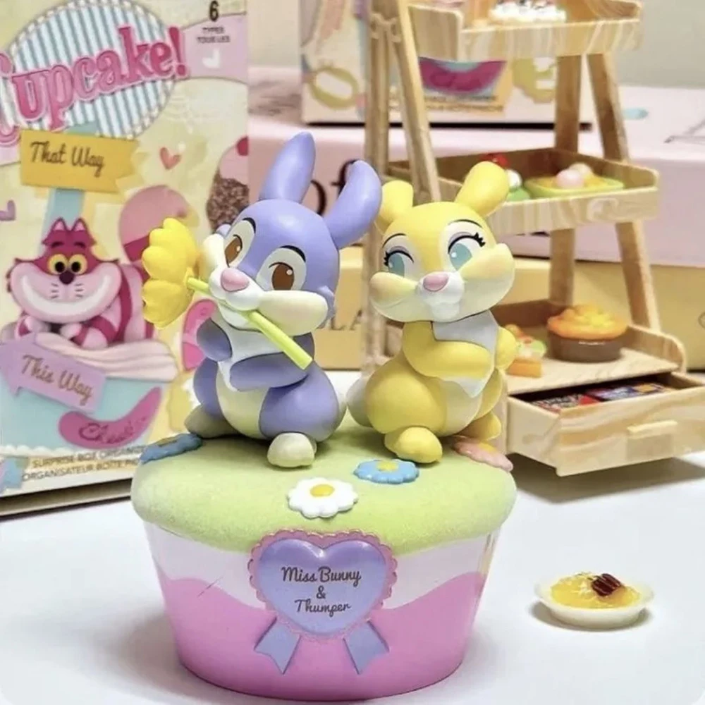 Miniso Cup Cake Series Bunny Thumper Cheshire Cat Dumbo The Aristocats Doll Cute Kawaii Anime Ornaments Gift for Fans Kids