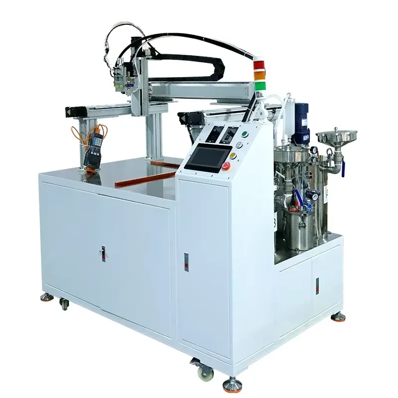 Automatic Potting Machine Arm for Engine PLC Core Components Flexible Dispensing Level Alarm One-Key Cleaning