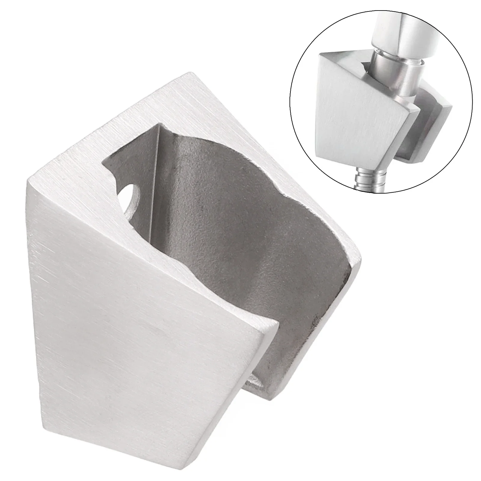 Brand New Shower Head Holder Shower Bracket 304 Stainless Steel Adjustable Easy To Install Smooth Snug Fit Bathroom view 5