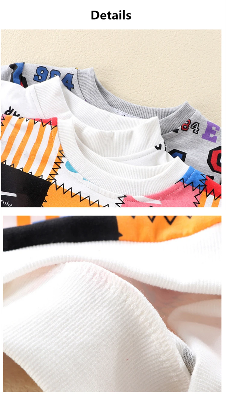 2 to 9 Years Children Sweatshirt Baby Clothing Boys Girls Long Sleeve Pullover Tops Toddler Sweater Spring Autumn Kids Hoodie image 5