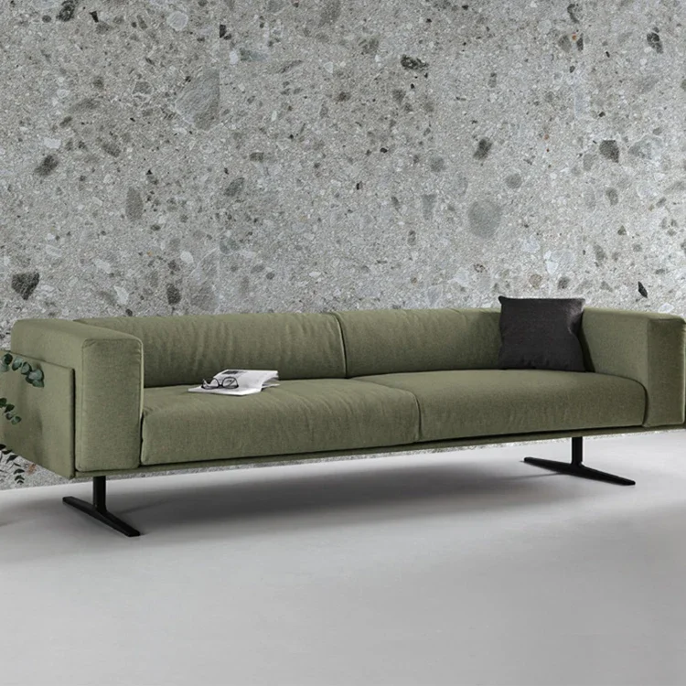 

-High-End Commercial Furniture Upholstery Brown Leather 1+3 Executive Office Sofa Set