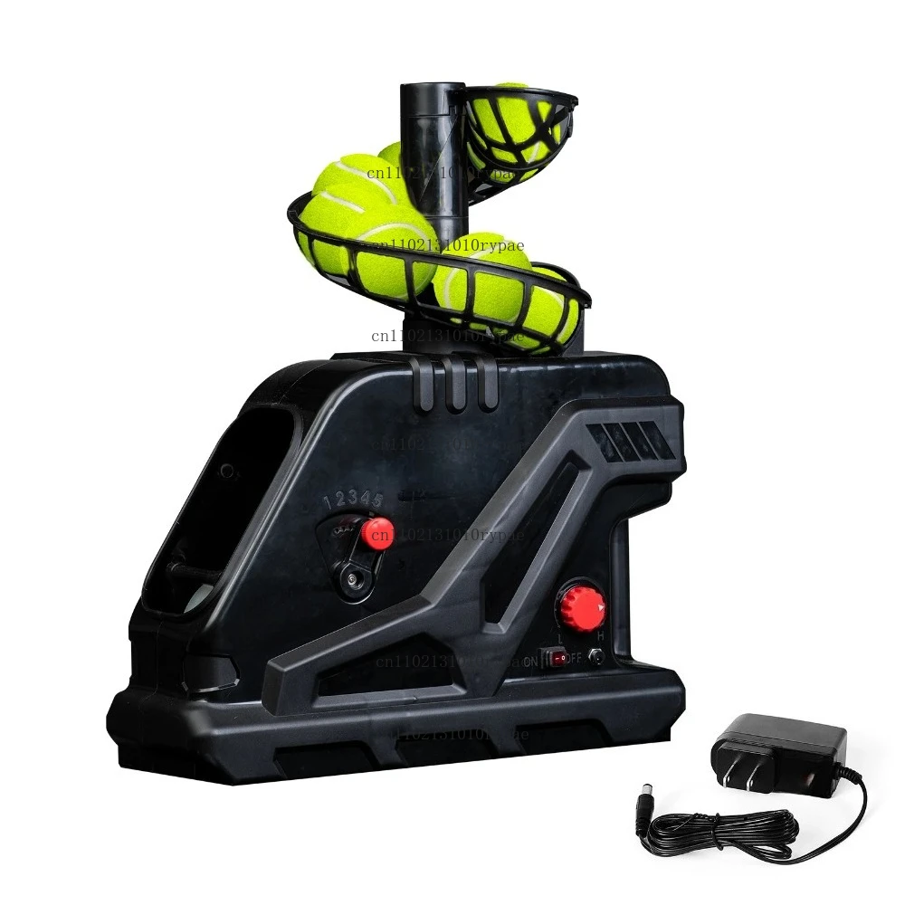 3809BH Tennis Ball Machine, Max 30 MPH, Adjustable Launching Angle and Interval, Stepless Speed Switch