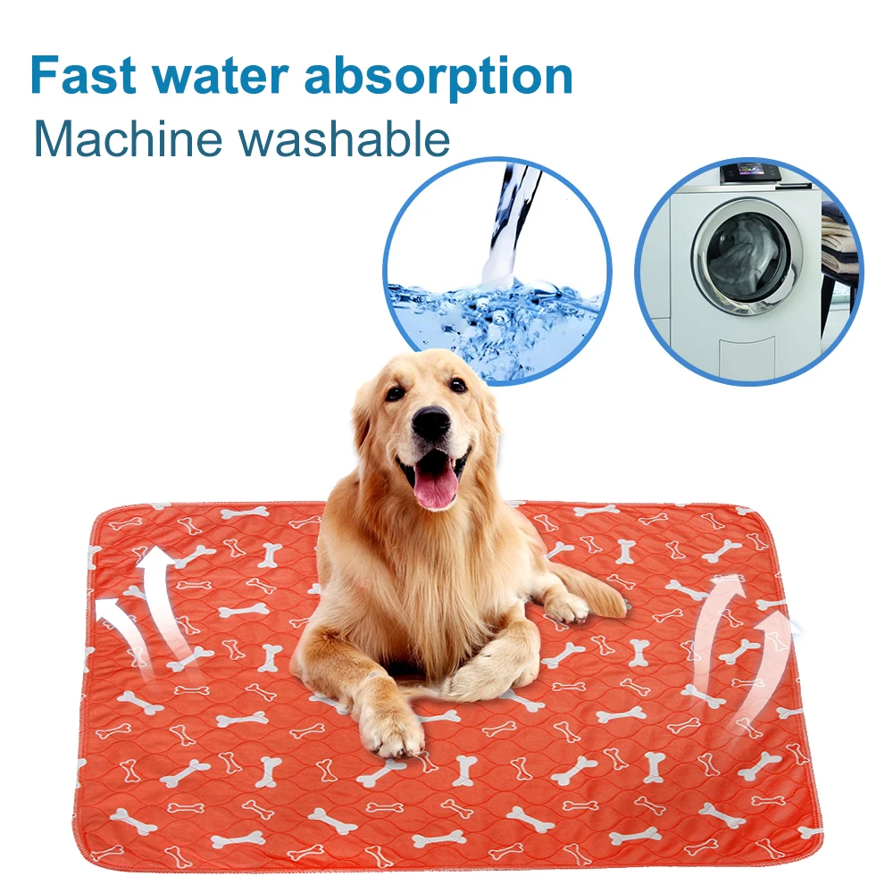 Washable Dog Pet Diaper Mat Urine Absorbent Environment Protect Diaper Mat Waterproof Reusable Training Pad Dog Car Seat Covers