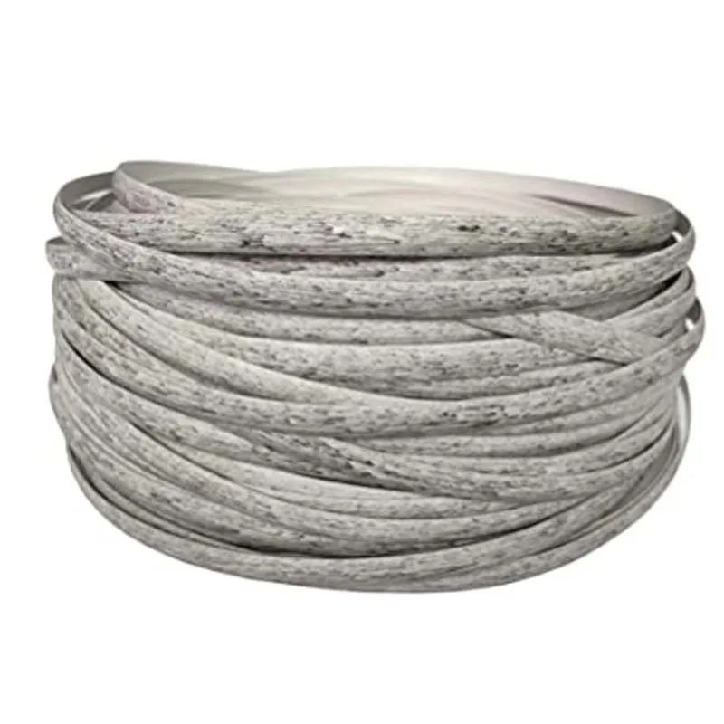 8mm 500g Light Grey PE Flat Synthetic Rattan Material Handmade Weaving Rope Home Furniture Decoration Chair Table Basket Repair