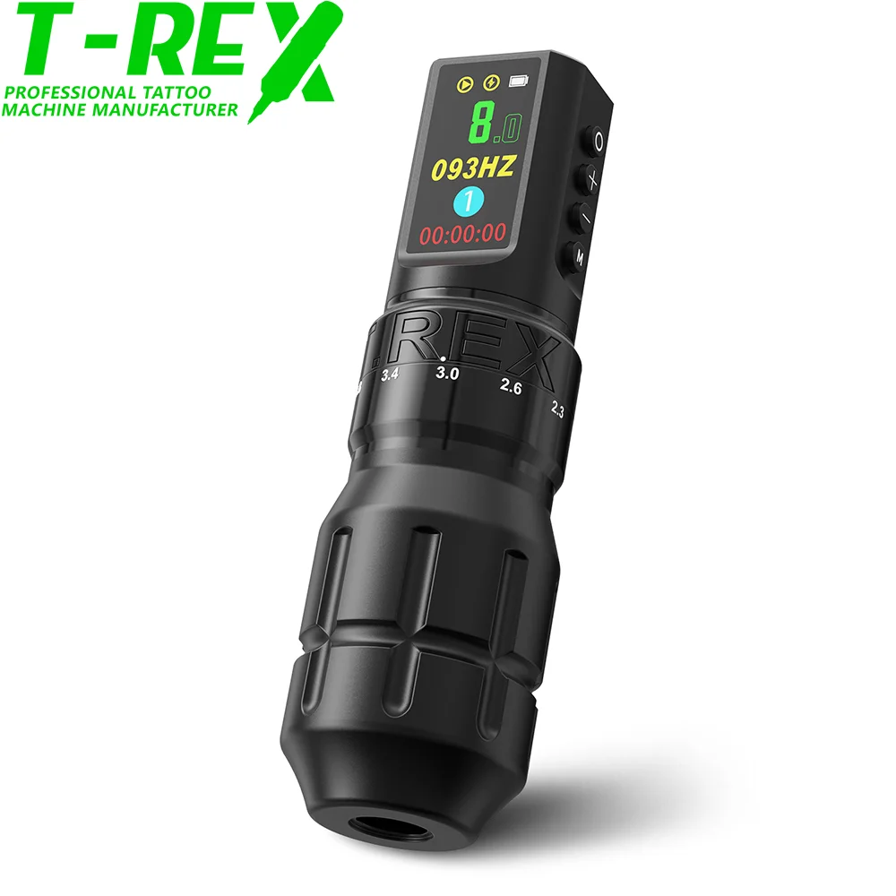

T-Rex New Cool Wireless Tattoo Machine Pen 7 Adjustable Strokes Motor LCD Screen Permanent Makeup Tattoo Pen For Tattoo Artists