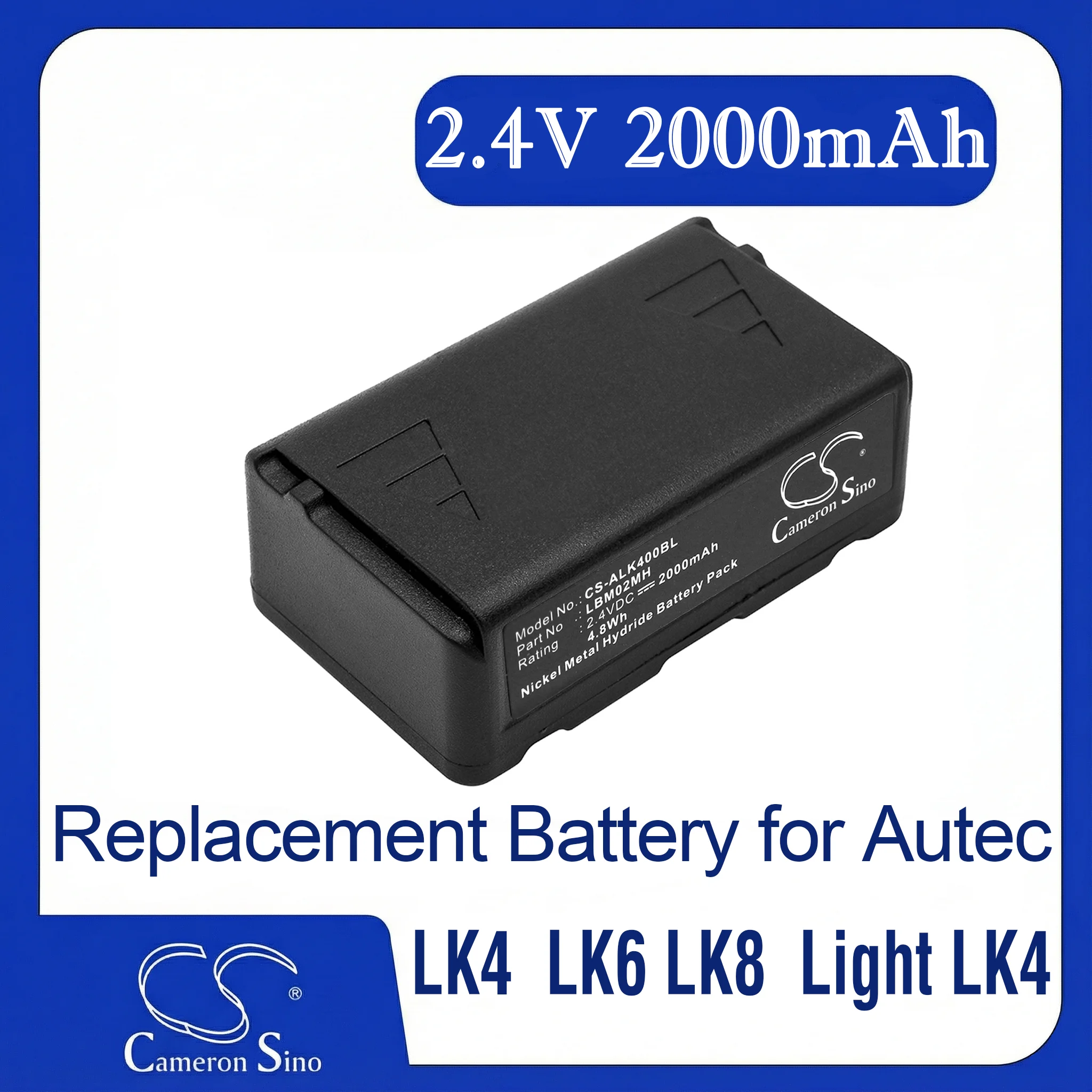 

Cameron Sino Replacement Battery for Autec Light LK4, Light LK6, Light LK8, LK4, LK6, LK8, Fits P/N ARB-LBM02M,LBM02MH