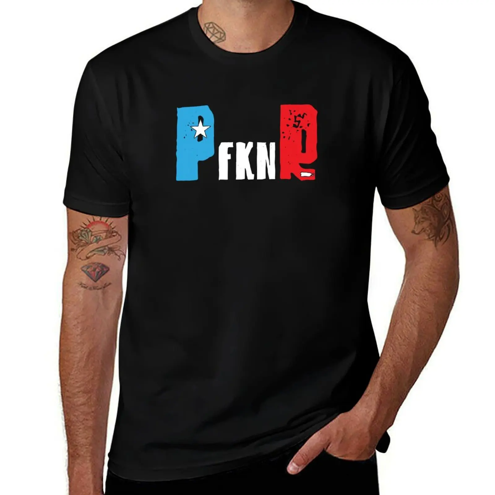 

PFKNR Puerto Rico Boricua Puerto Rican Flag T-Shirt anime tshirt man t shirt luxury t shirts for man graphic tees T-Shirt