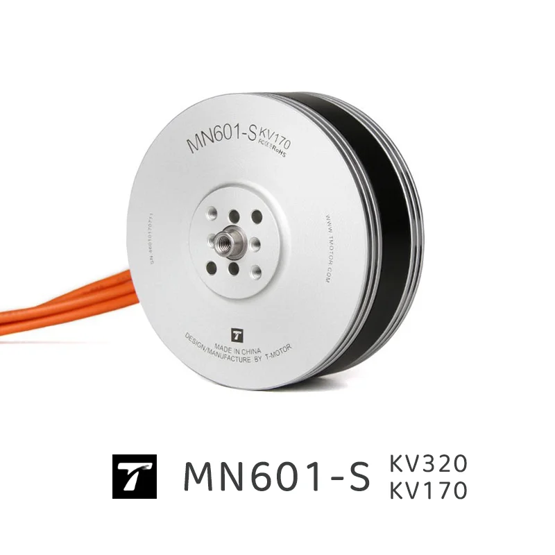 MN601-S KV170 KV320 T-MOTOR Макс. 6,8 кг + тяга, 2 шт./компл. для мультироторных копиров, радиоуправляемых дронов