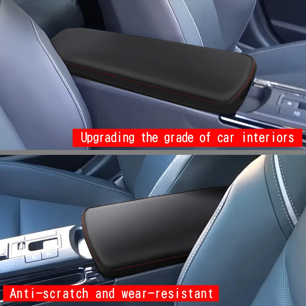 For Toyota Prius 60 Series 2023 2024 Center Console Armrest Box Cover Pad Anti-Scratch Leather Armrest Cushion Trim