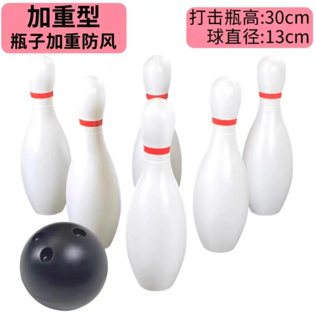 wooden white bowling set for kids indoor and outdoor game,Lawn Bowling Game Skittle Ball