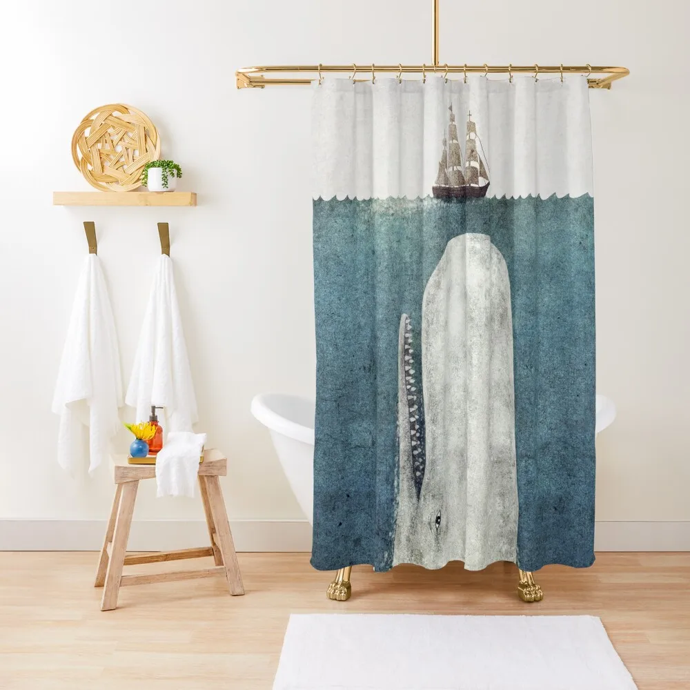 

The White Whale Shower Curtain Modern Showers For Bathroom Bathroom Shower Set Curtain