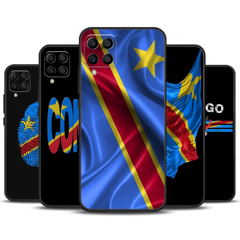 Congo Democratic Republic Flag Case For Samsung Galaxy M31 M51 M21 M12 M32 M52 M20 M13 M23 M33 M53 M14 M34 M54 M30s Cover