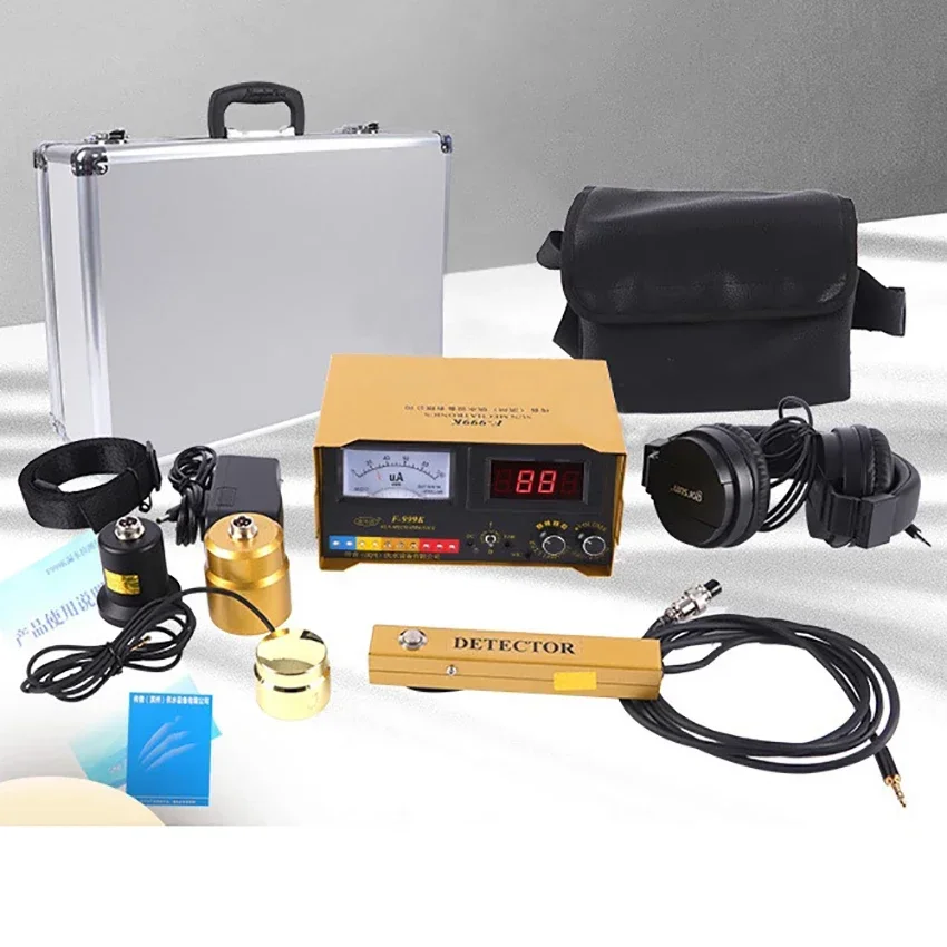 F999K المهنية كاشف تسرب المياه أداة كشف تسرب الأنابيب لتسرب أنابيب المياه كاشف تسرب التدفئة الأرضية