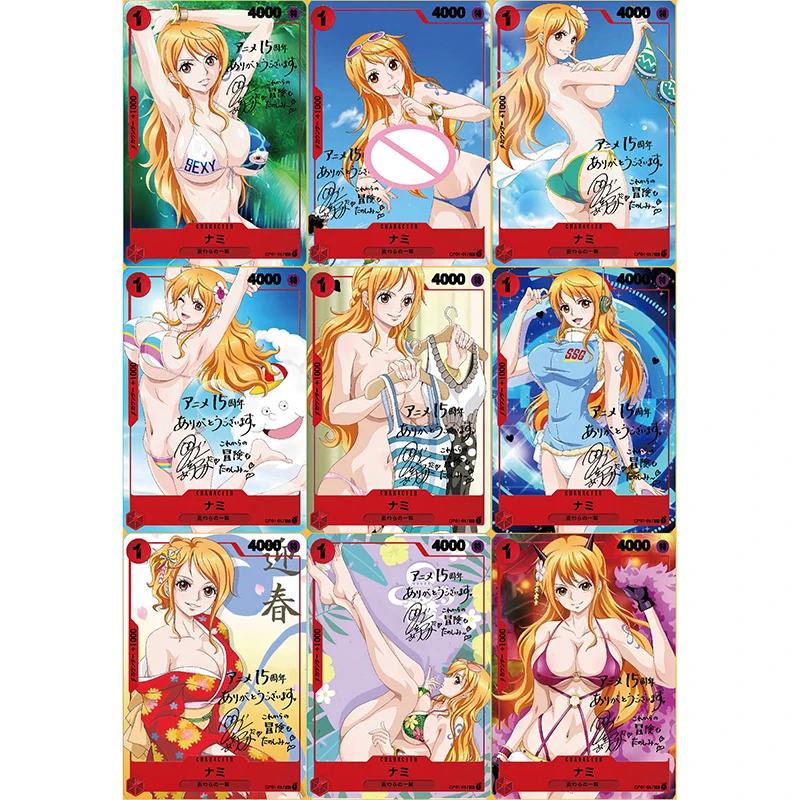 Anime Characters DIY Collectible Cards Nakime Nami Ran Nozomi Anri Okita Laser Flash Cards Game Toys Christmas Birthday Presents