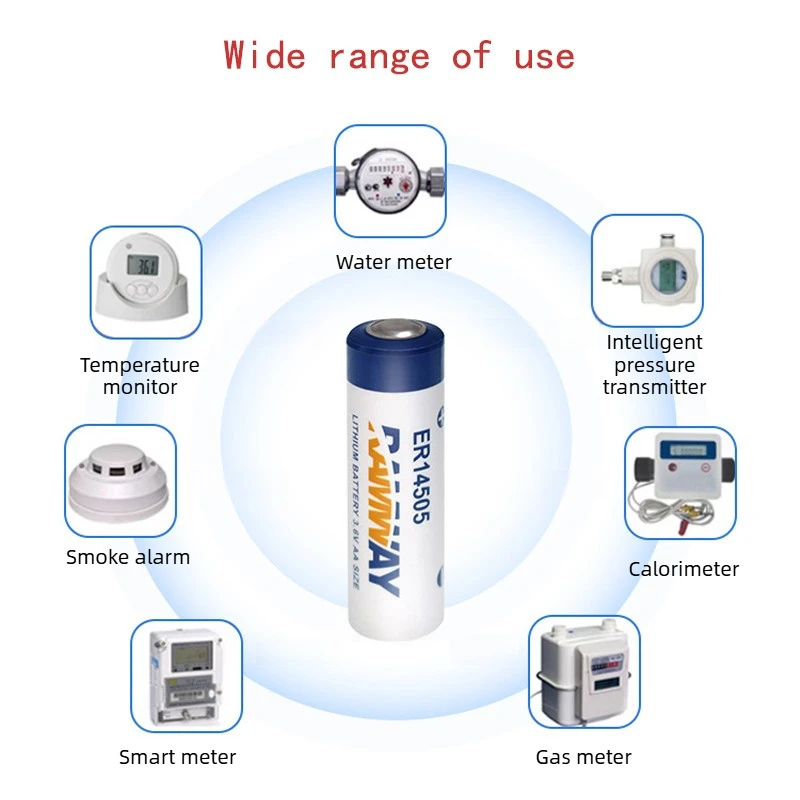 Batería de Litio ER14505 de 3.6V y 2700mAh para Medidor de Agua Inteligente, Medidor de Gas, Medidor Eléctrico, Servomotor, Alarma, Rastreador GPS, Dispositivo IoT