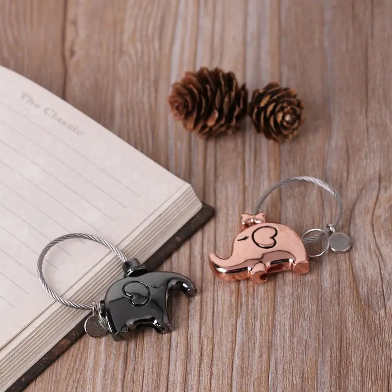 

Mini Novelty Elephant Couples Lock Padlock Security Lock No Keys No Password Cut