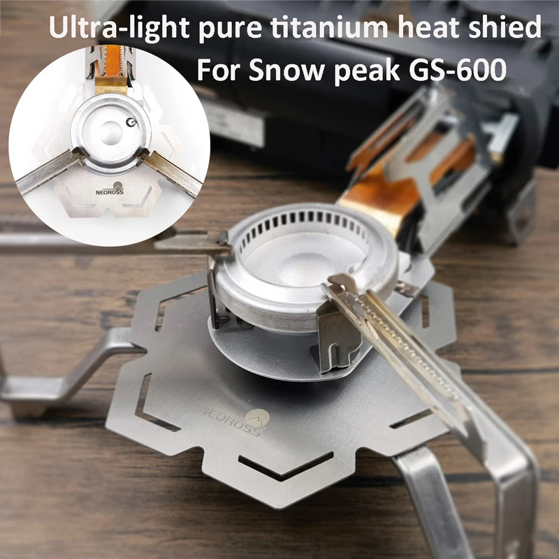 

Outdoor Stove Burner for SnowPeak GS-600 Ultra-light Pure Titanium Heat Insulation Plate Camping Picnic Gas Stove Accessories