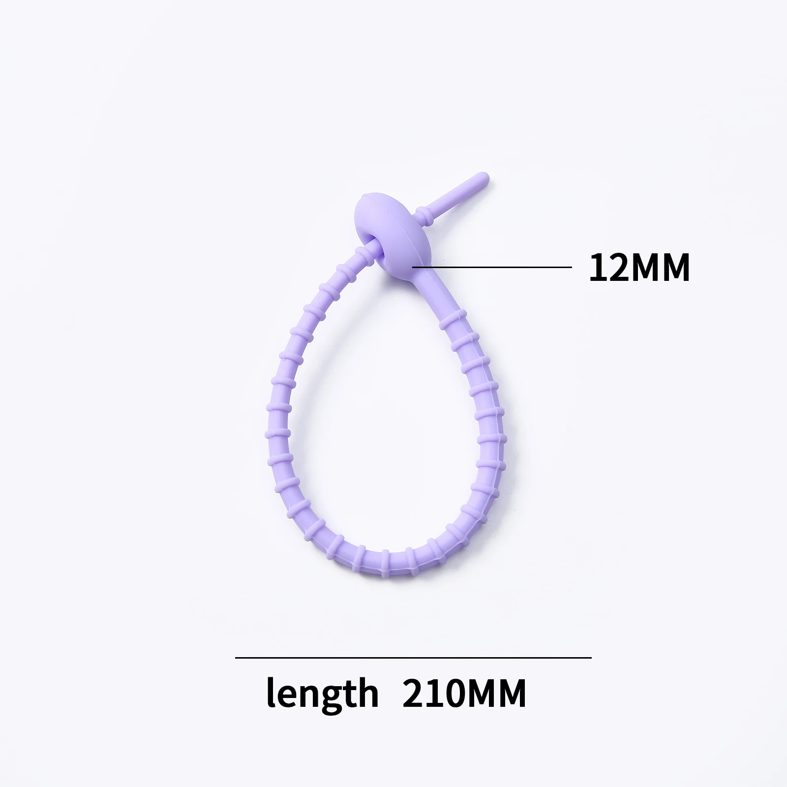 KeyChain Tag Rope Silicone Rubber Loop, DIY Key Holder