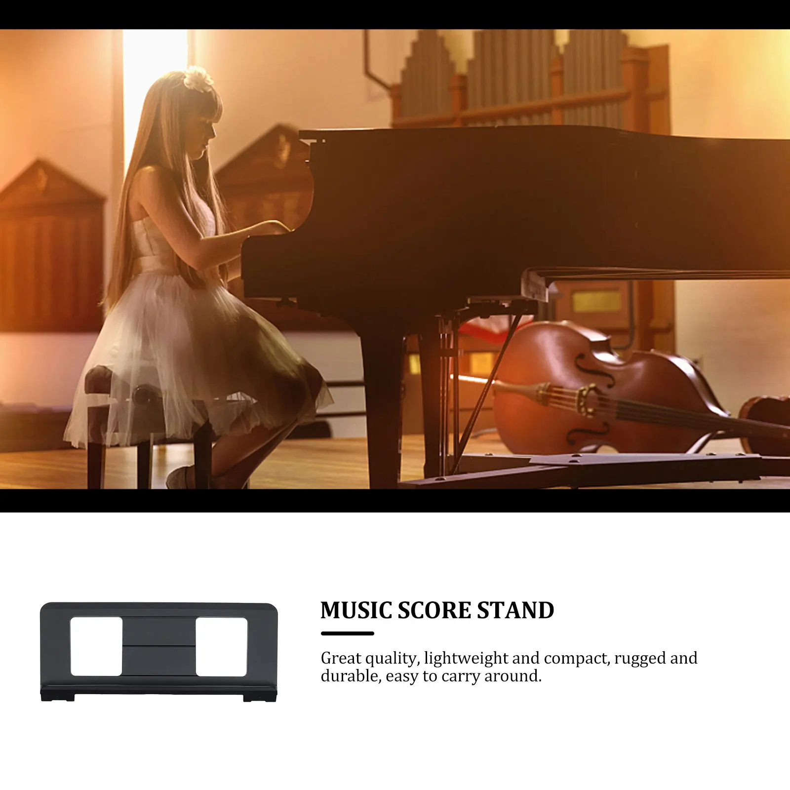 

Music Score Stand Thickened Abs Lightweight Portable Keyboard Instrument Supply For Piano Practice Music Sheet Holder Rack