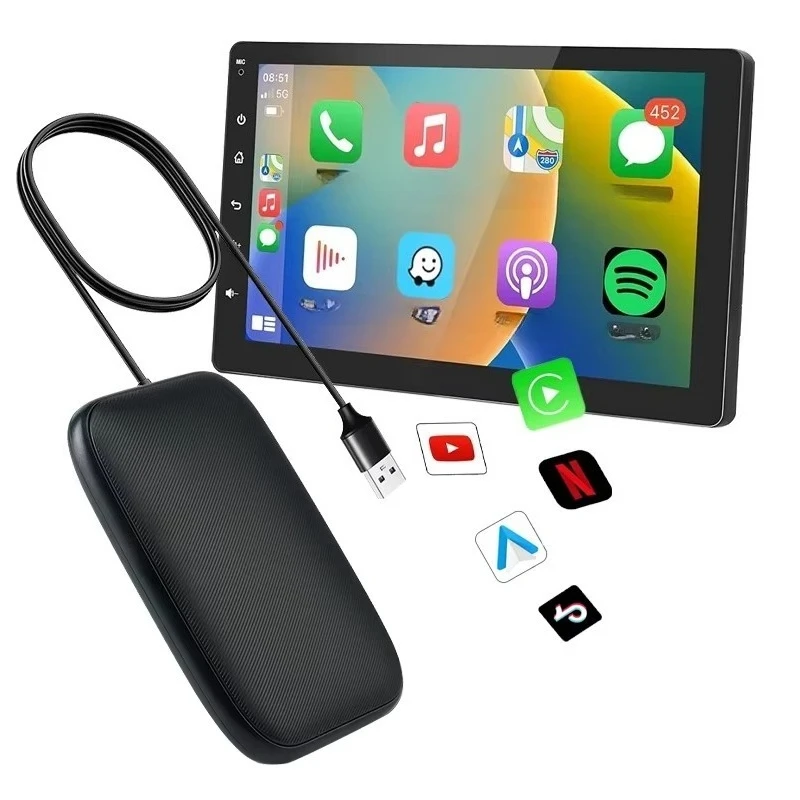 

Wireless Carplay Adapter AI Box Android Auto Multimedia Car Play TV Box for Airplay