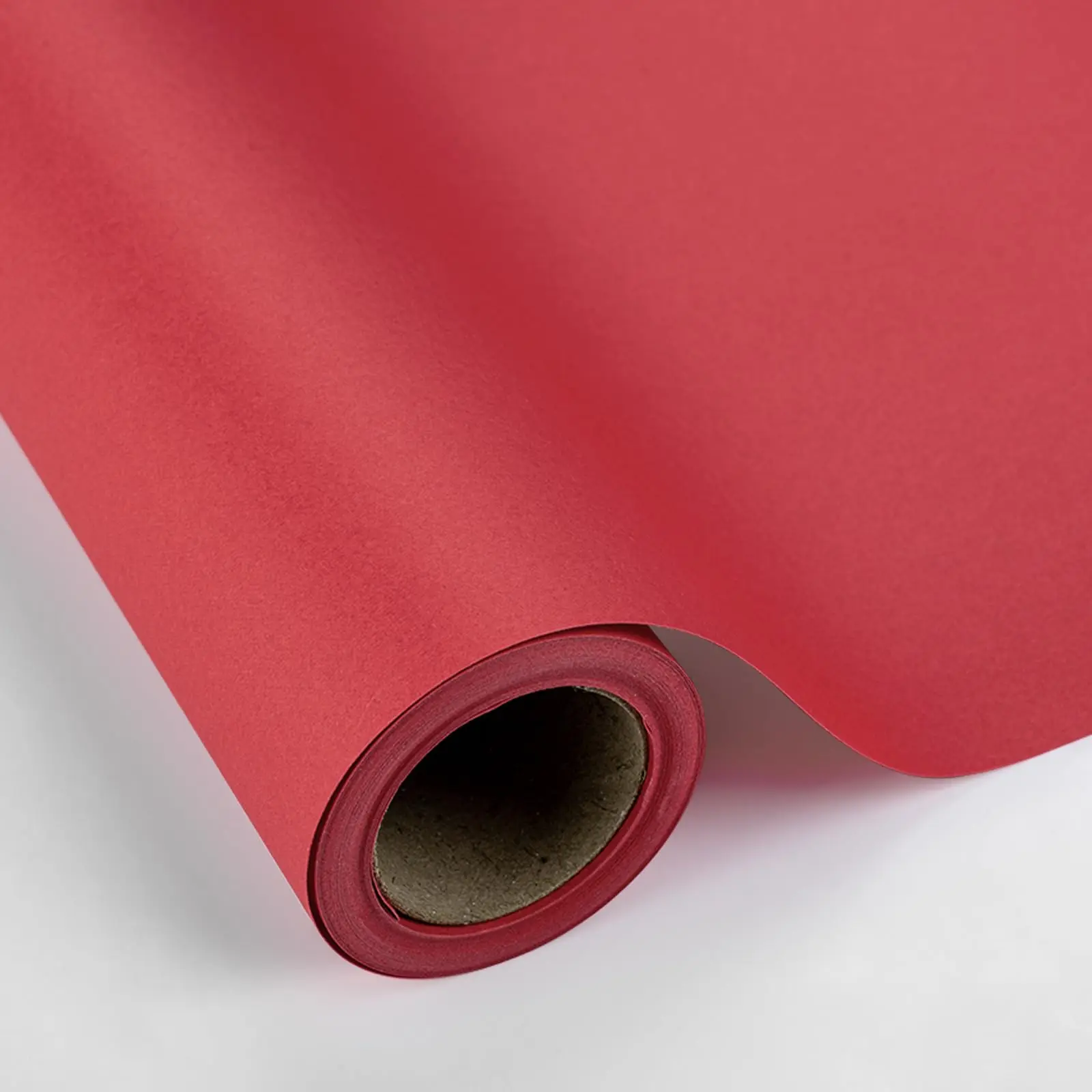 Red Kraft Paper Roll Recyclable Paper Perfect for Wrapping, Craft, Packing, Floor Covering, Dunnage, Parcel, Table Runner