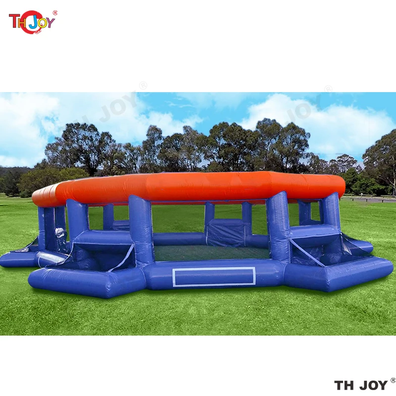 Campo gonfiabile della pallina della bolla del calcio di calcio di 10m, gabbia gonfiabile di battuta di baseball di calcio della Panna dell'arena di allenamento del calcio