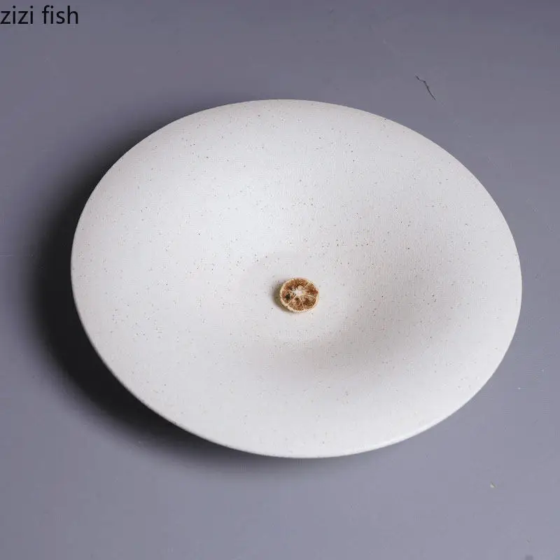 9.6 Inch Salad Plate Creative Ceramic Thick Soup Plate Pasta Dish Snack Dessert Bowl Decorative Bowl Molecular Cuisine Tableware