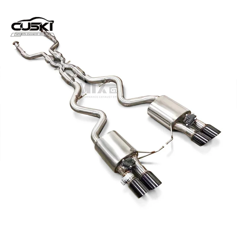 High Flow Double X exhaust pipe cat back exhaust for BMW M3 E90/E92/E93 4.0l 2008-2013 quality Stainless Steel Exhaust Modificat