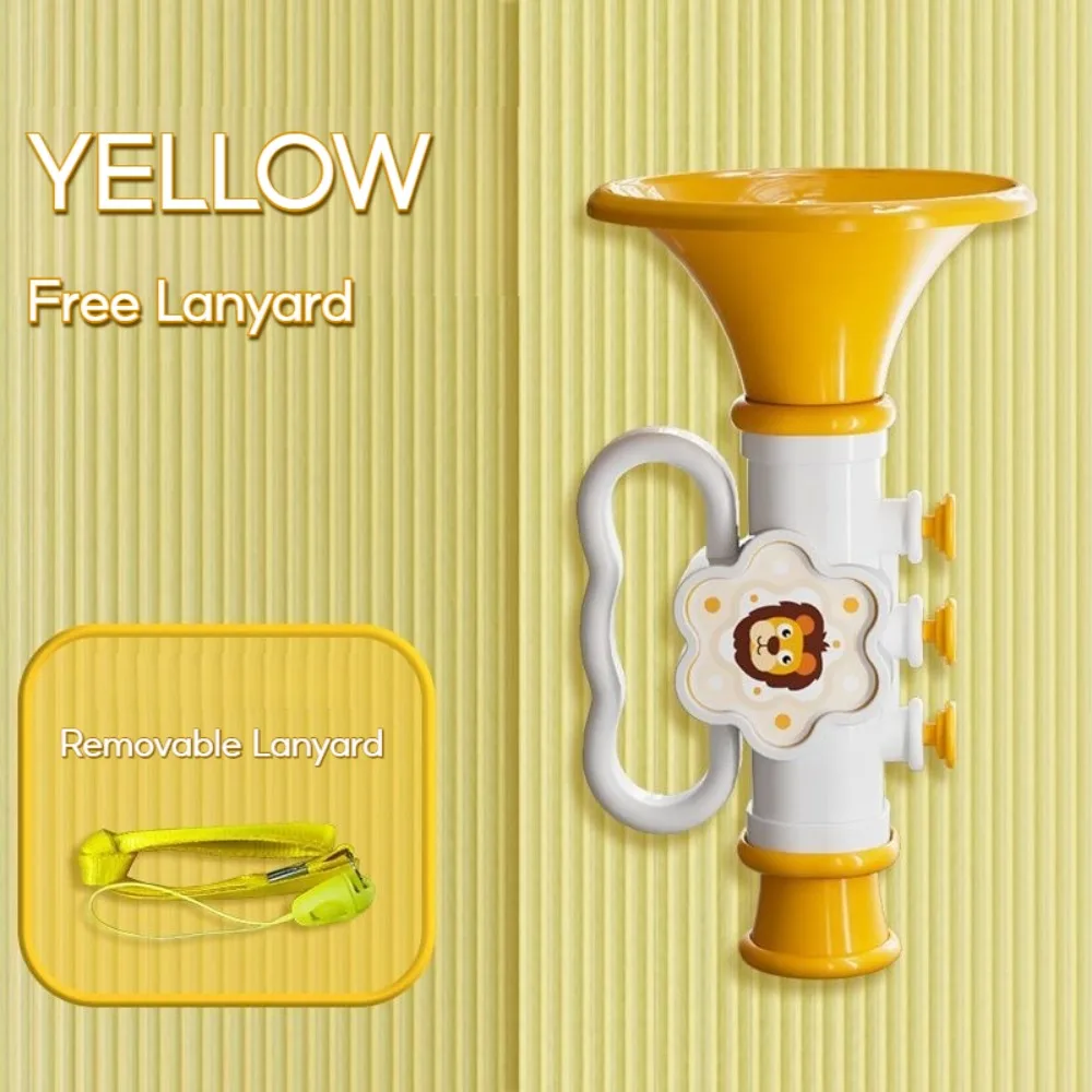 

Funny Early Learning Mini Blowing Trumpet Cartoon With Hanging Rope Voice Changing Whistle Speech Enhancement Horn Gift