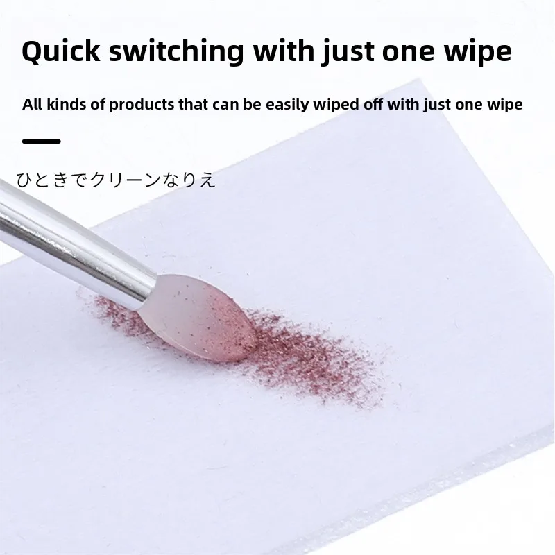 5 ピース/バッグネイルアートシリコーンスティックマジックミラーパウダーアプリケータースティックこするパウダーグリッターアイシャドウポータブルシリコーンリップブラシ