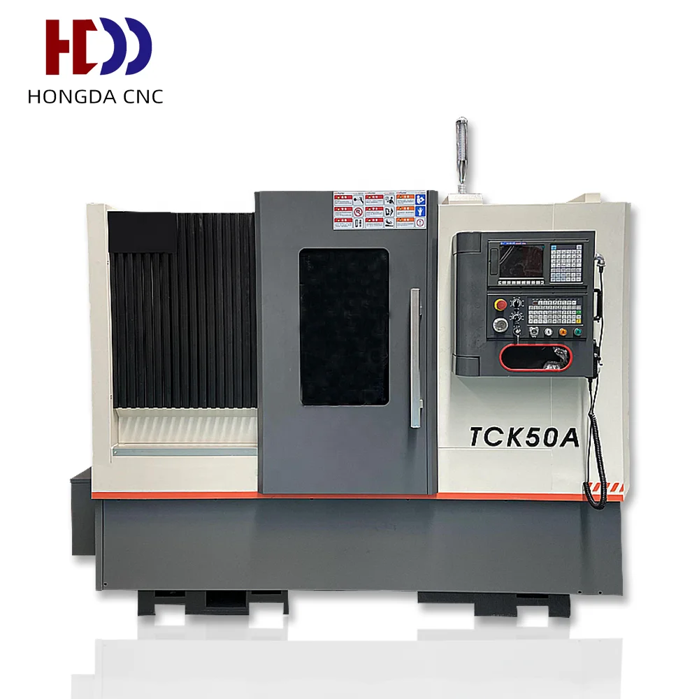 High Rigidity Cnc Turning Center With Ear Guideway Hine Slant Bed CNC Lathe TCK50A