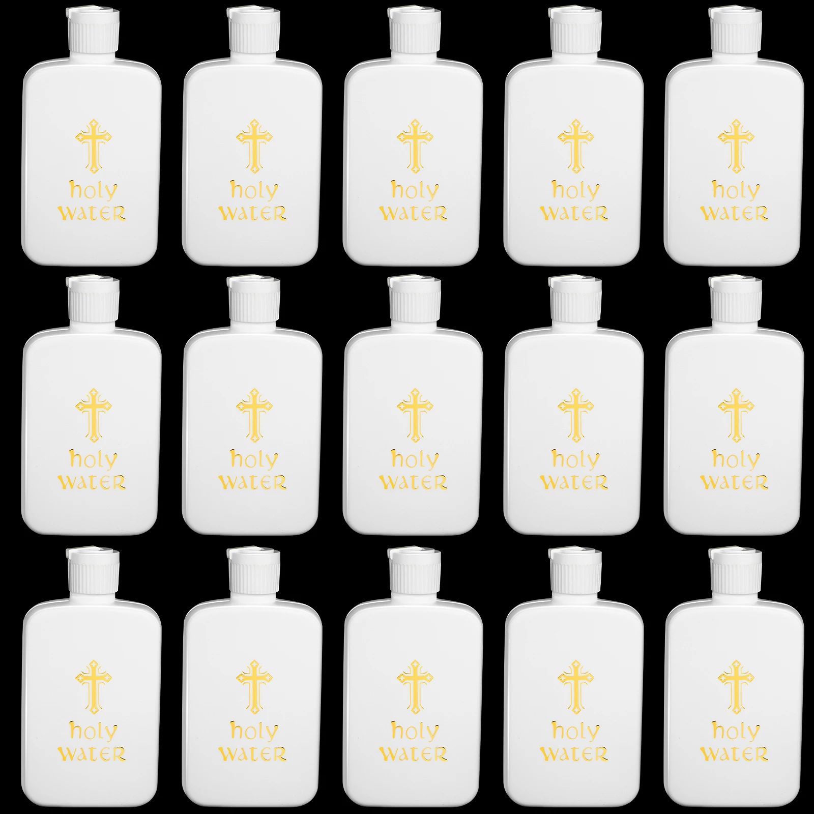 15pcs 100ml Holy Water Bottles Plastic Holy Water Container Holy Water Empty Plastic Refillable Containers