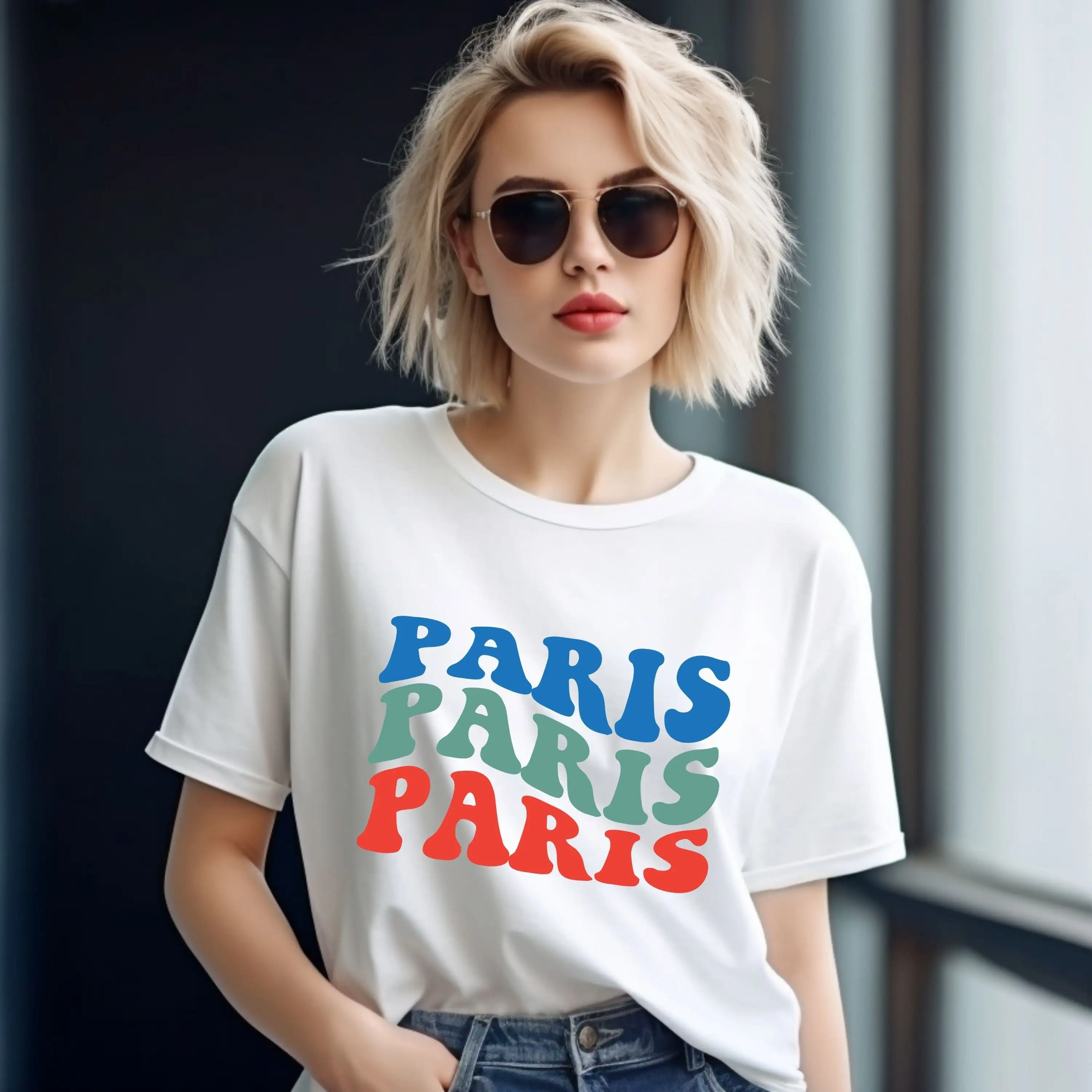 Paris T Shirt For Her Summer Traveler Vacation Girls Trip Daughter France Eiffel Tower