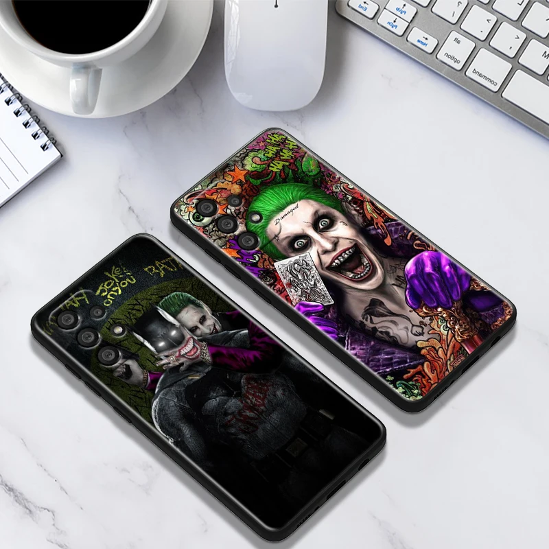 Fashion Handsome Joker For Samsung A55 A35 A25 A15 A14 A73 A53 A13 A05S A03S A02S A71 A52 A32 Black Soft Phone Case