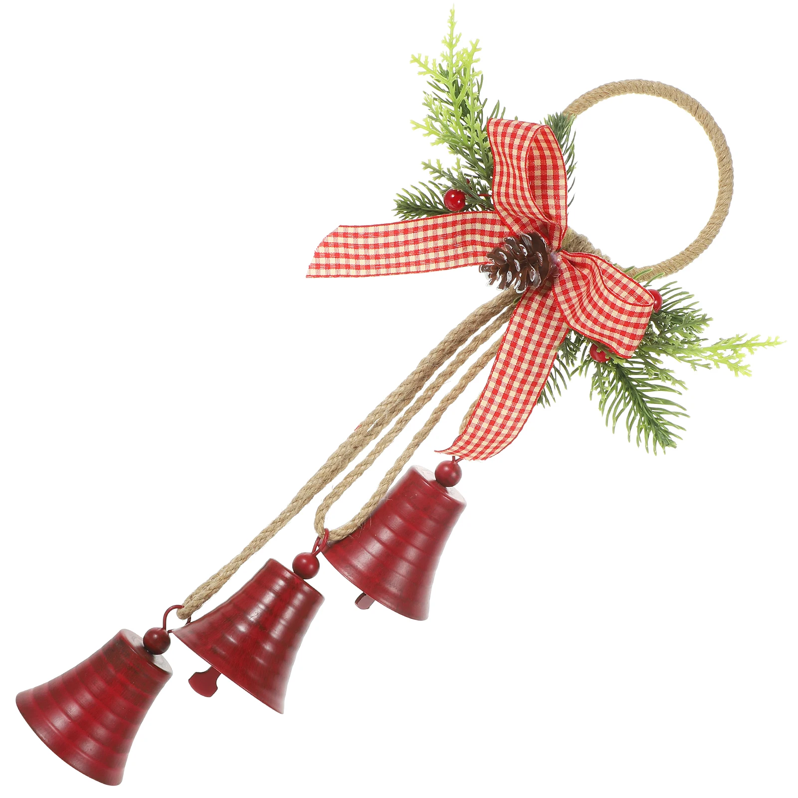 

Metal Christmas Bells Decoration Ornaments Door Hanger Holiday Decorative Indoor Pendant Hanging Hangers