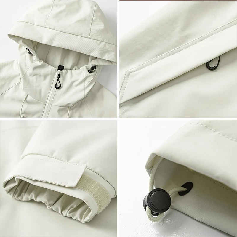 Unisex outdoorová nepromokavá bunda, větrovka, dámská jarní a podzimní turistika, cyklistika, nepromokavá bunda, lehké oblečení - náhled 6