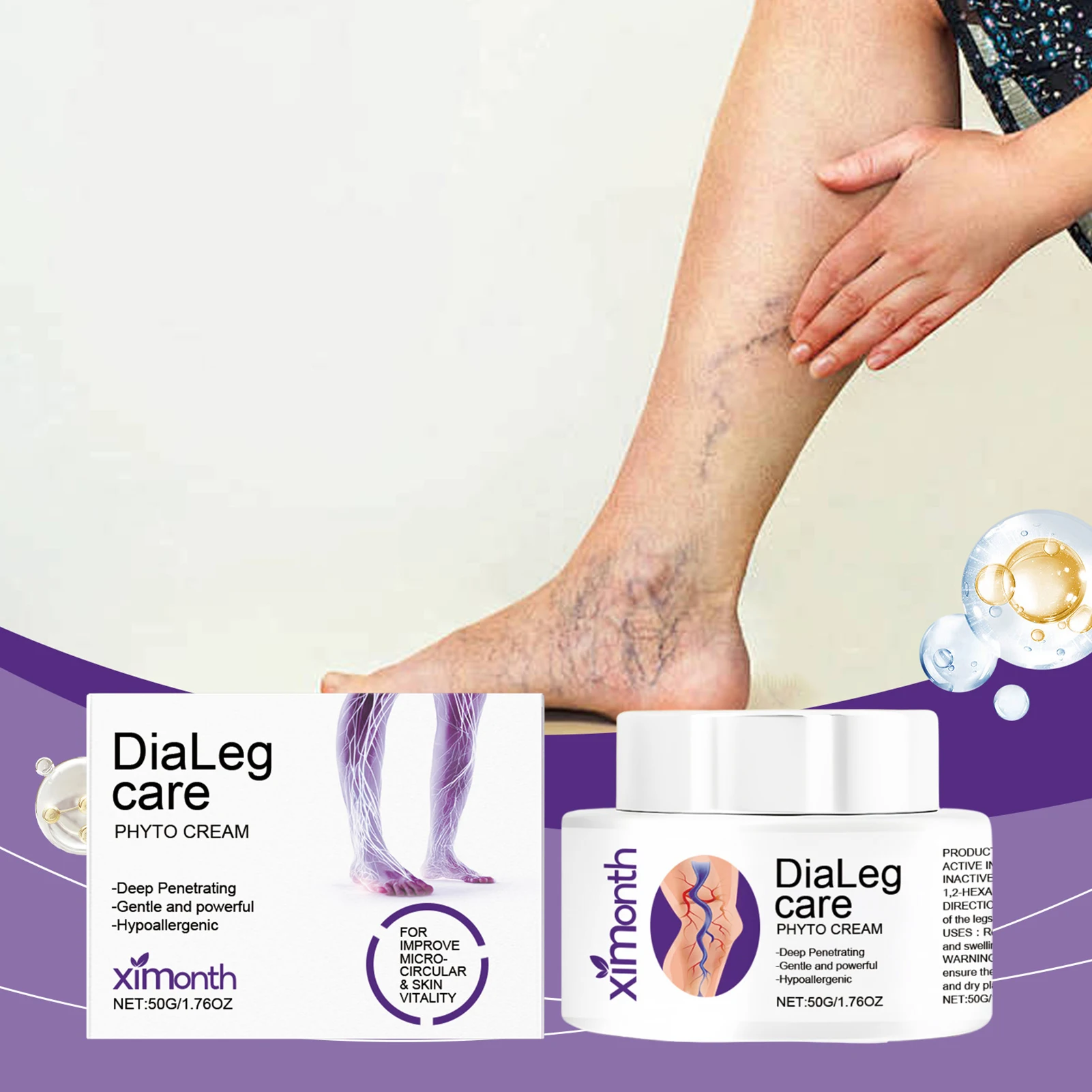 Leg Care Cream Gently Nourishes Legs Daily Massage Maintenance Cream Care Cream Deep Penetrating Hypo-allergenic For Leg Care