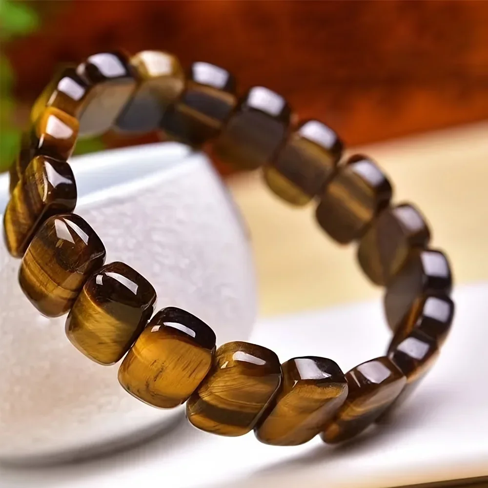Bohemian Tiger's Eye Beaded Bracelet - Retractable