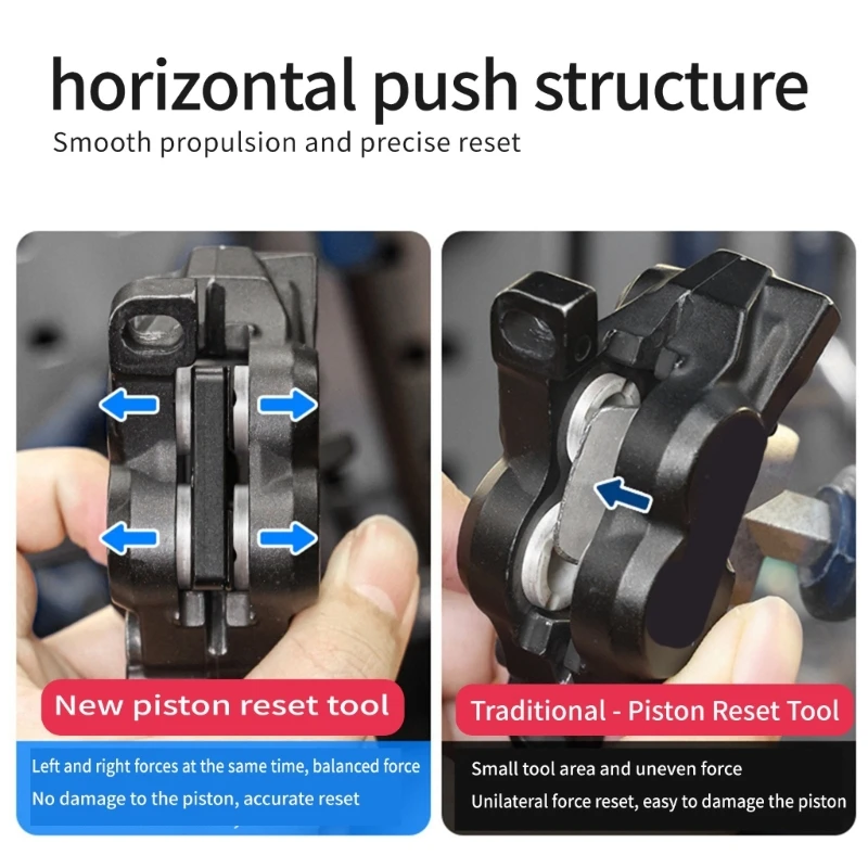 

Bicycles Piston Reset Tool Bike Caliper Piston Press Tool 2 Piston Hydraulic Disc Brake Caliper Bicycles Repair Tool